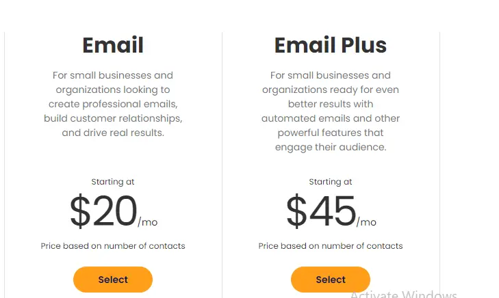 Constant Contact's Pricing Plans