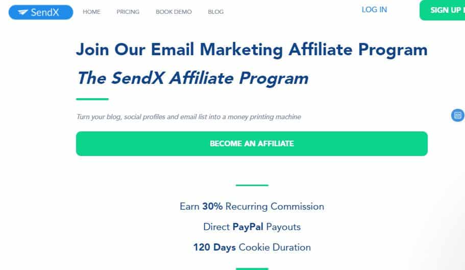 SendX affiliate program
