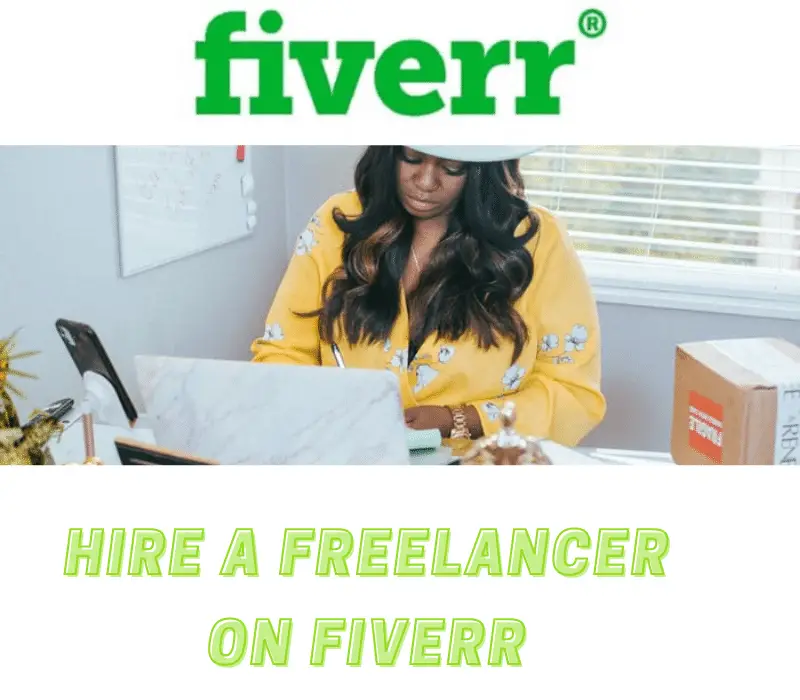 Hire a freelancer on Fiverr
