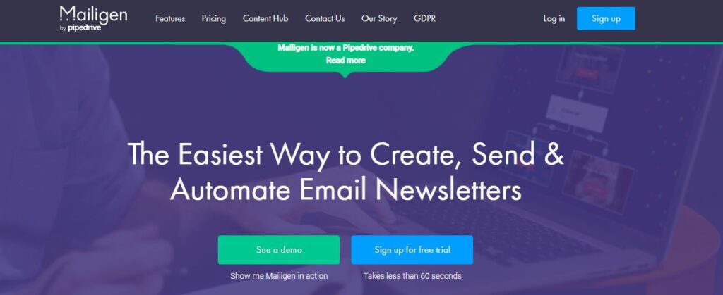 Mailigen email marketing software