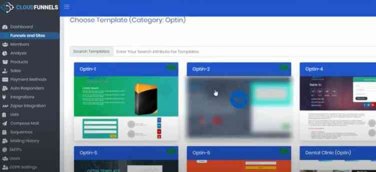cloudfunnels templates