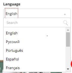 supported languages on aliexpress