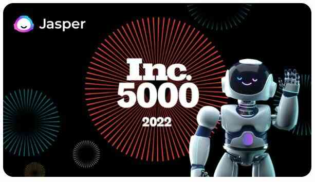 Jasper AI makes it to Inc 5000 for 2022