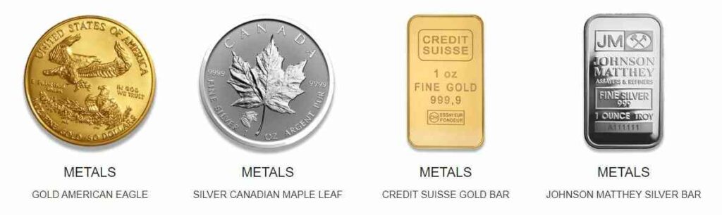 Gold ans Silver Metals