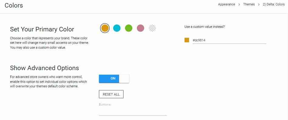 Color customization on your Launch Cart store