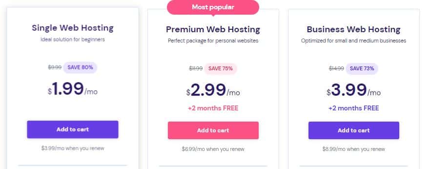 Hostinger Shared Hosting