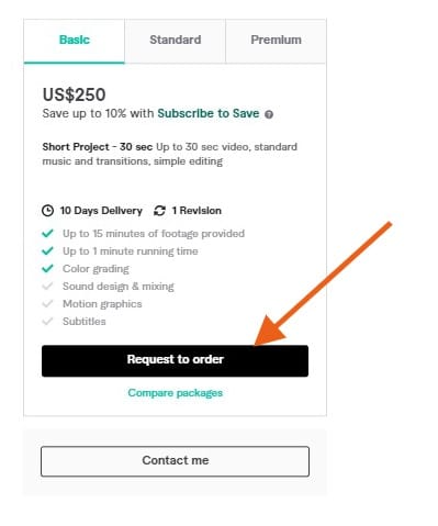 how to send fiverr video editor the video you want them to edit