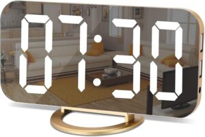 mirror desk clock