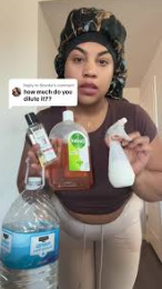 American woma testing dettol product