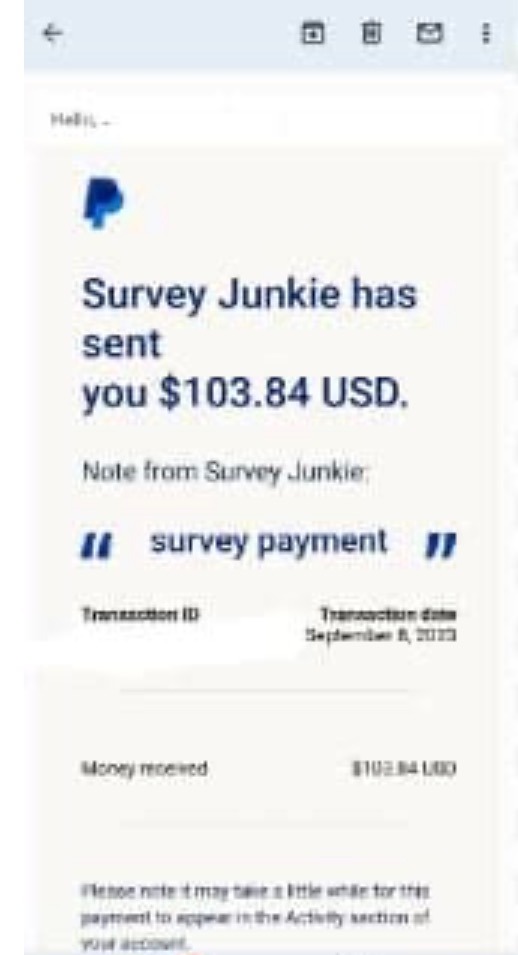 Taking paid surveys to earn extra money