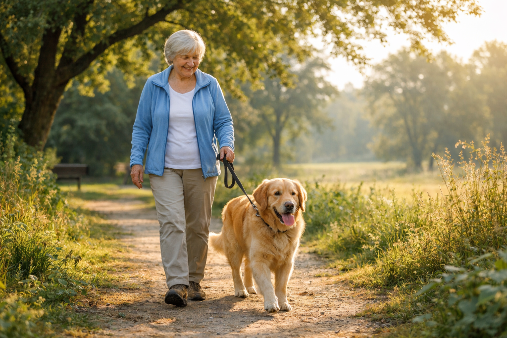 walking pets as a summer job for seniors in America