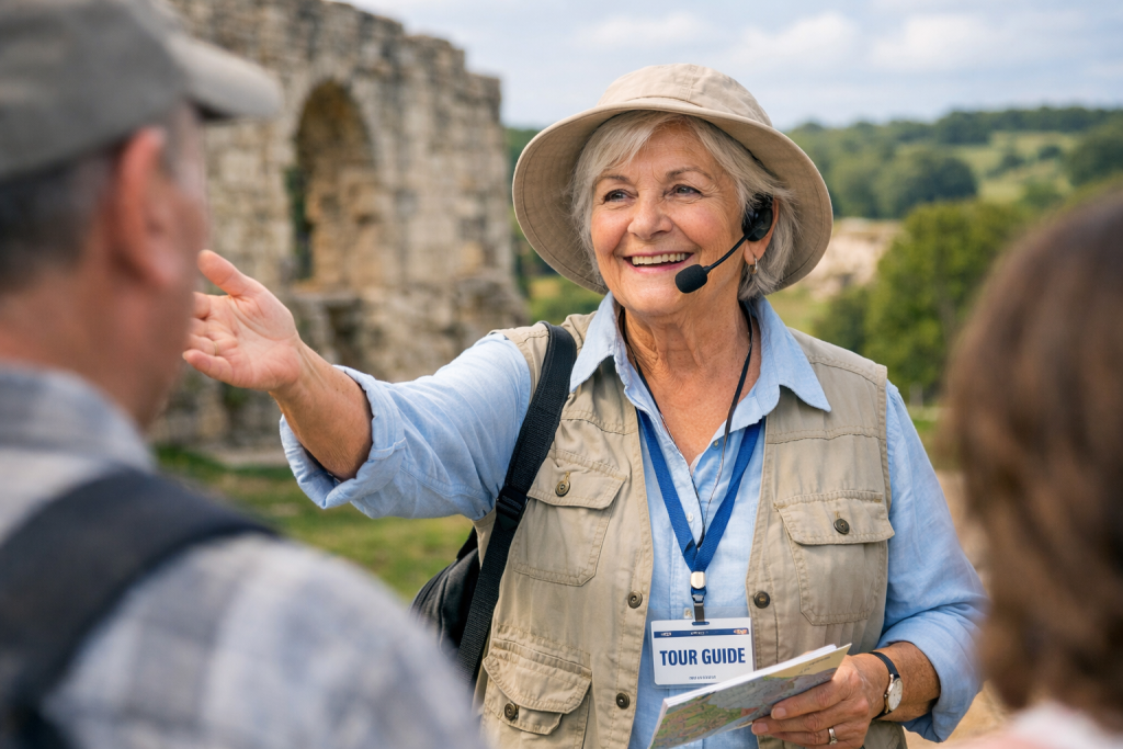 being a tour guide as a summer job for seniors in America