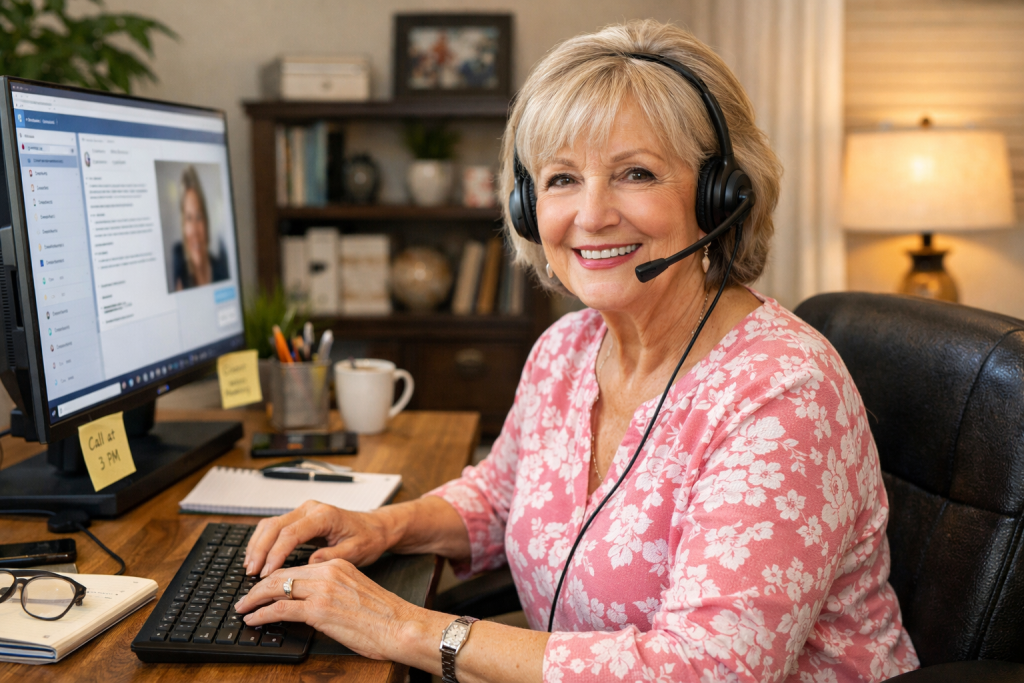 virtual assitance as a remote job for retirees