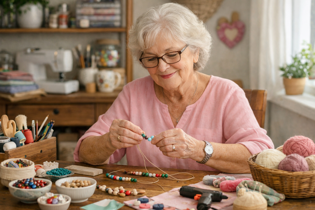 Making crafts as a retirement hobby for seniors in America