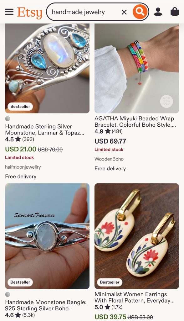 selling handmade items as a retirement income idea