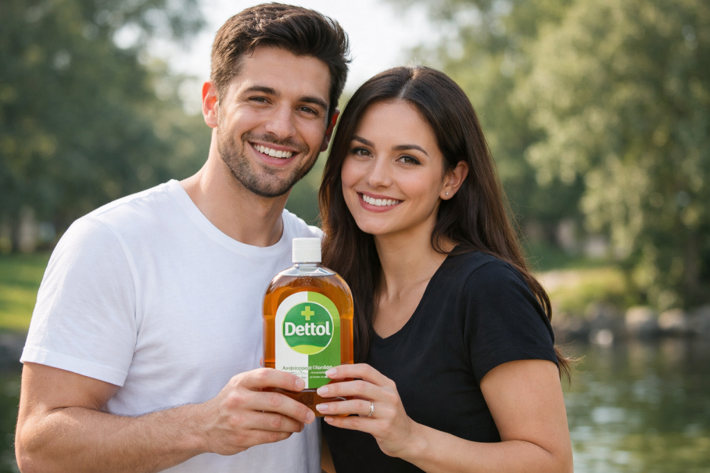 Casal testando produto para receber pagamento