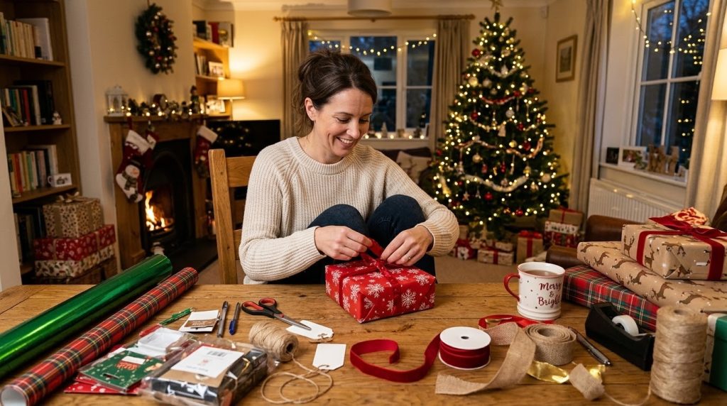 Wrapping gift for people